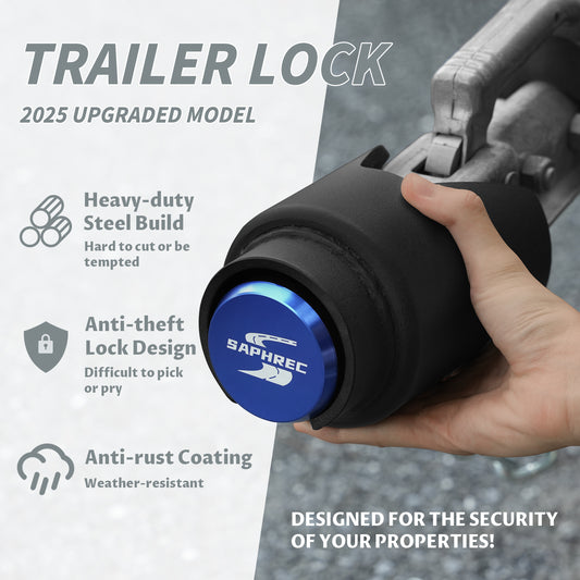 SaphRec 2 Inch Heavy Duty Anti-theft Trailer Lock